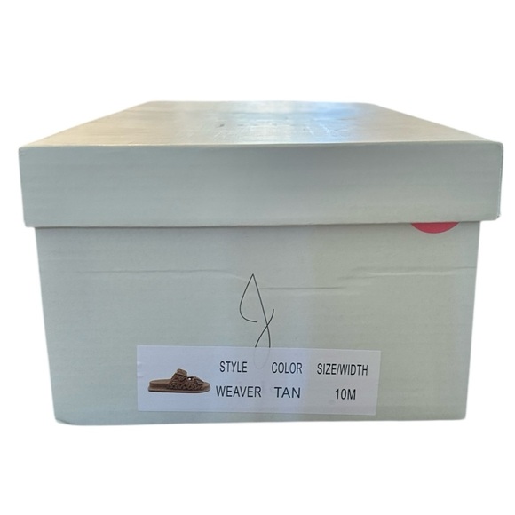 Joie Weaver Tan Beige Woven Open Weave Braided Buckle Sandals Slides 10 NWT BOX - Picture 5 of 6